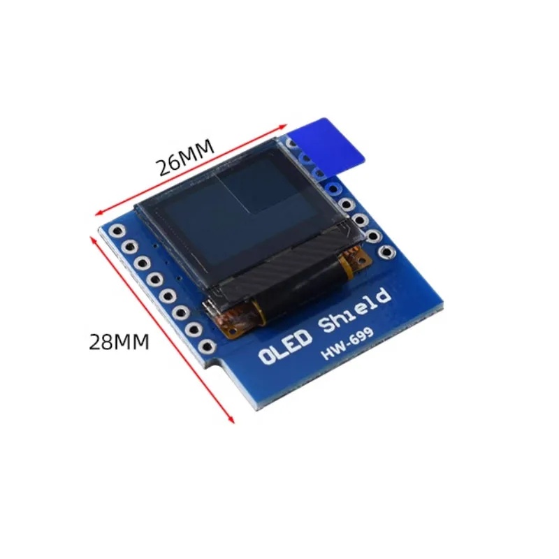 0.66 inch OLED Display Module  - Wemos D1 Mini review and price
