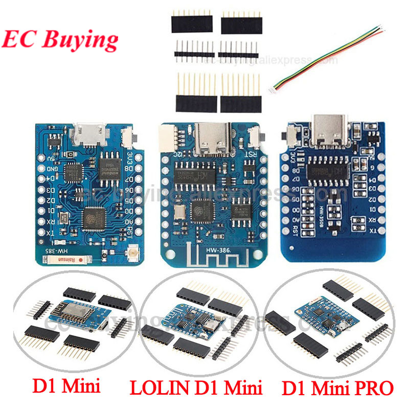 10Pcs/1pc WeMos LOLIN D1 Mini  - D1 Mini Pro review and price